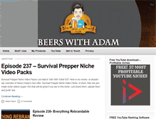 Tablet Screenshot of beerswithadam.com